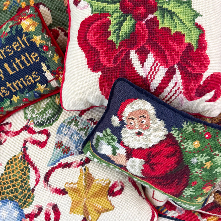 Better Watch Out Needlepoint Pillow
