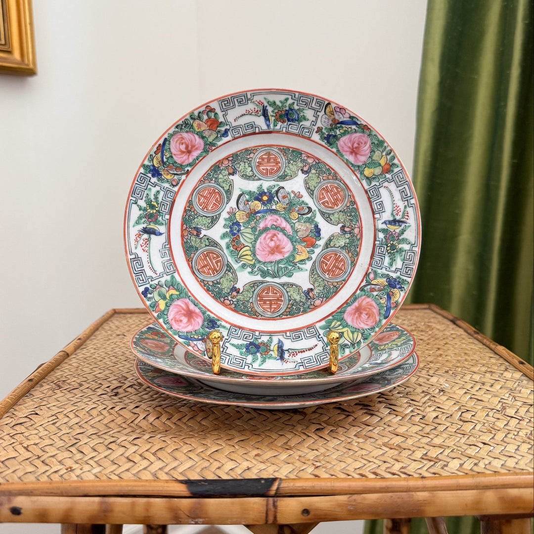 Vintage Rose Canton Plates - Sold Individually