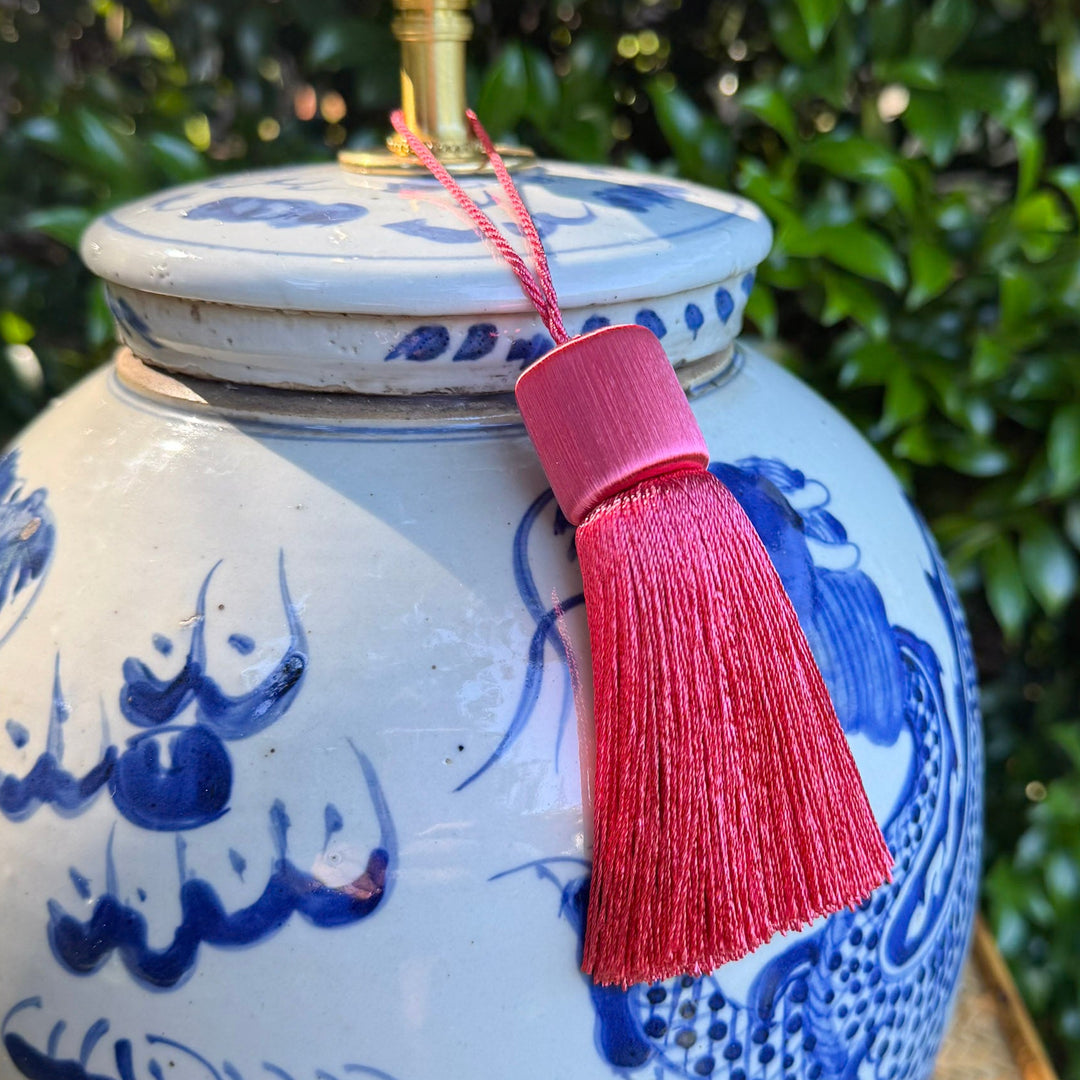 Key Tassel Peony on Lamp