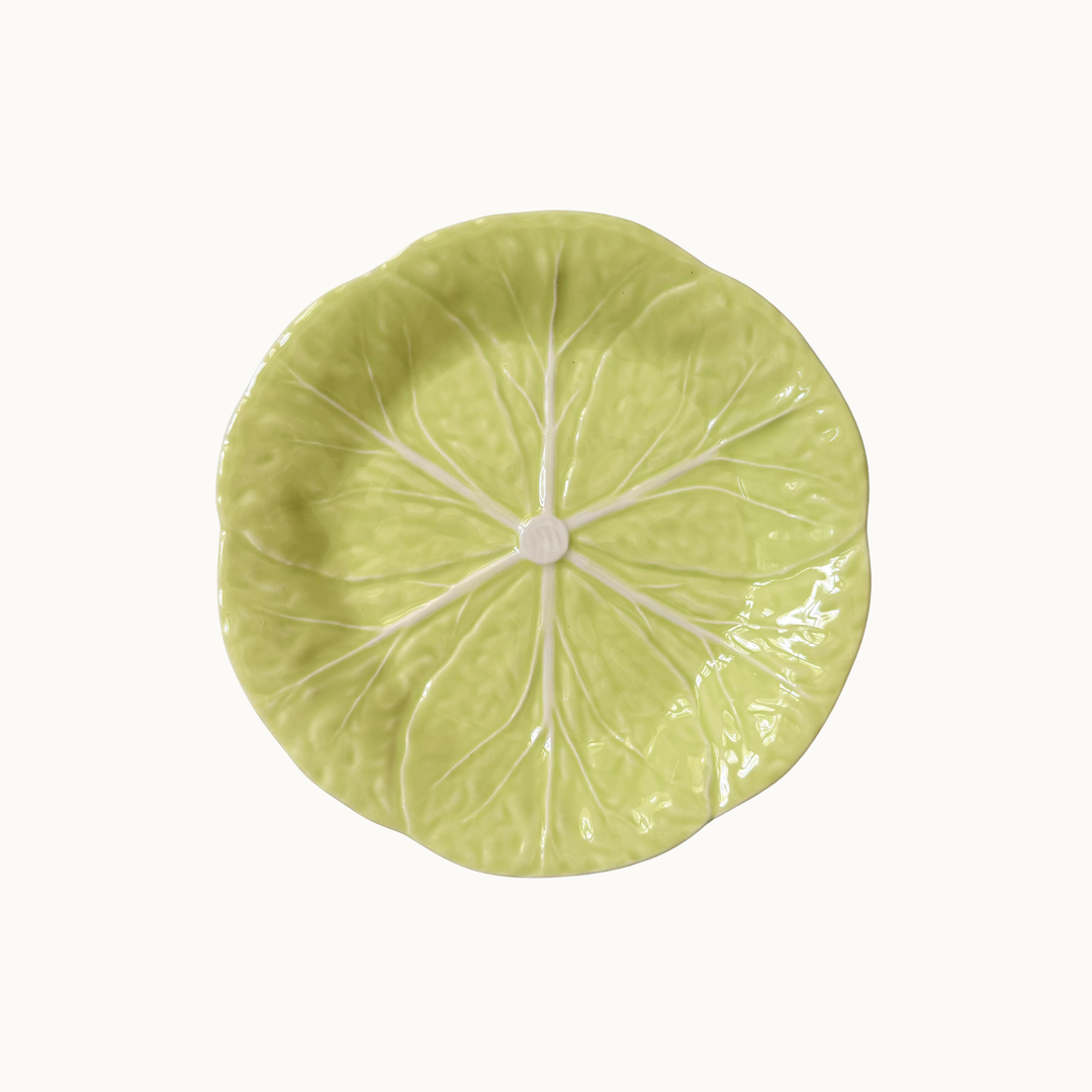 Bordallo Pinheiro Light Green Cabbage Salad Plates