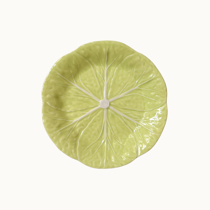 Bordallo Pinheiro Light Green Cabbage Salad Plates