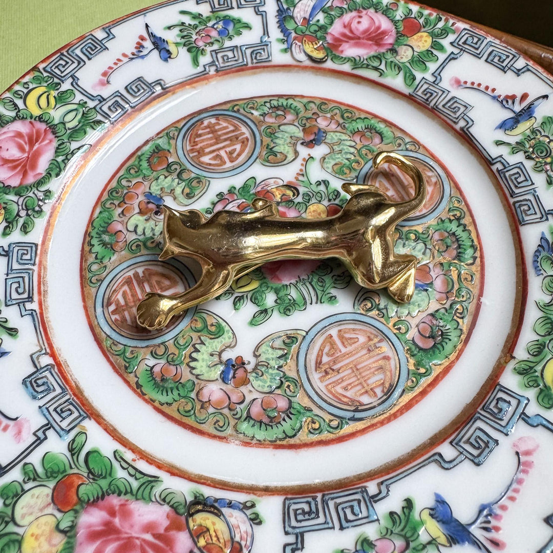 Vintage D. Torem Renclif Gold Panther Brooch