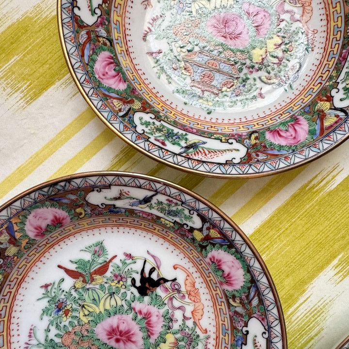 Set of Four Vintage Famille Rose Small Bowls
