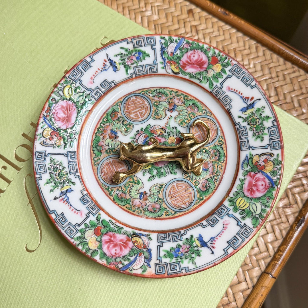 Vintage D. Torem Renclif Gold Panther Brooch