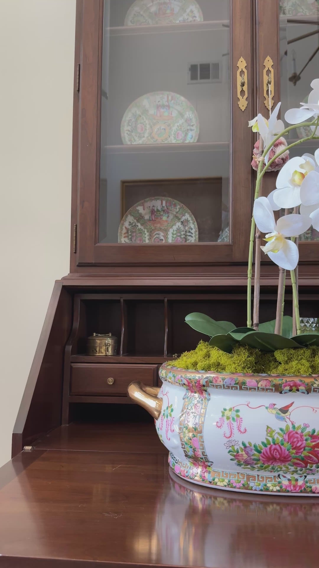 Vintage Rose Canton Footbath Planter